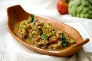 Alcachofas con Jamón